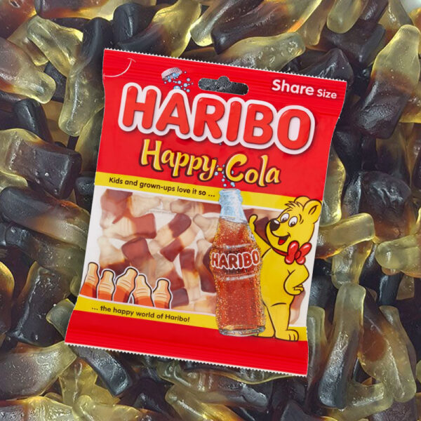 Haribo Happy Cola Bottles 140g x12