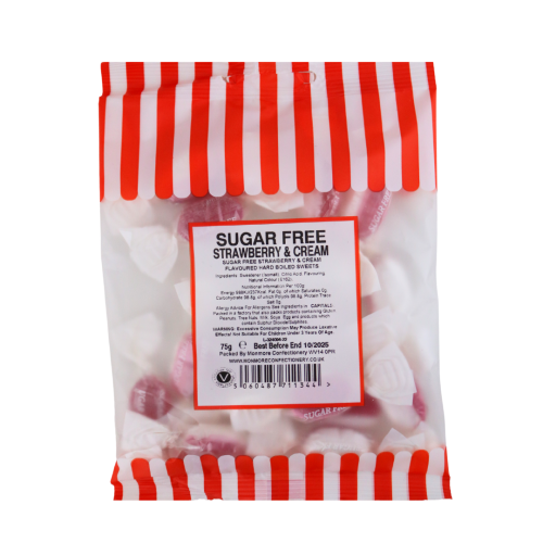 Sugar Free Strawberry & Cream 75g