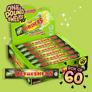 Refreshers Sour Apple Bars Box Of 60