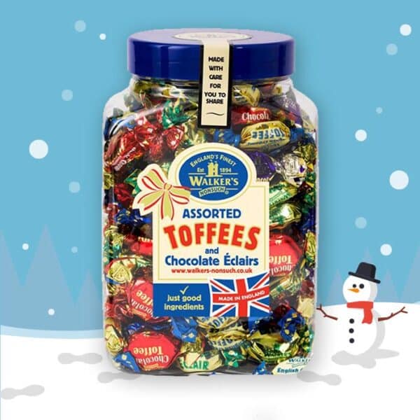 walkers assorted toffee jars