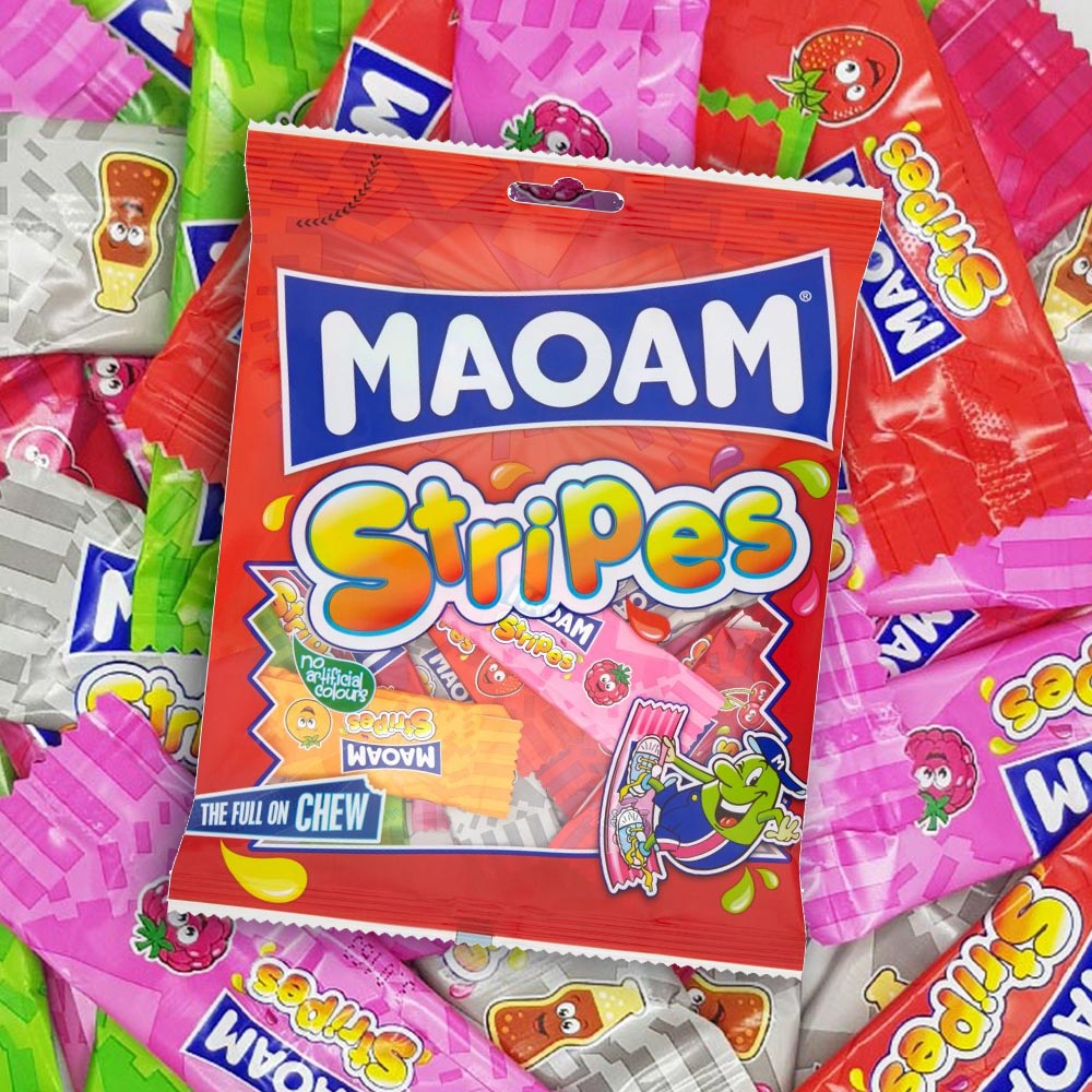 Maoam Stripes 140g, Retro Sweets