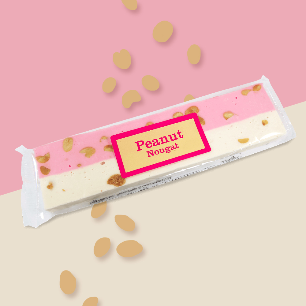 Peanut Pink & White Nougat Bar