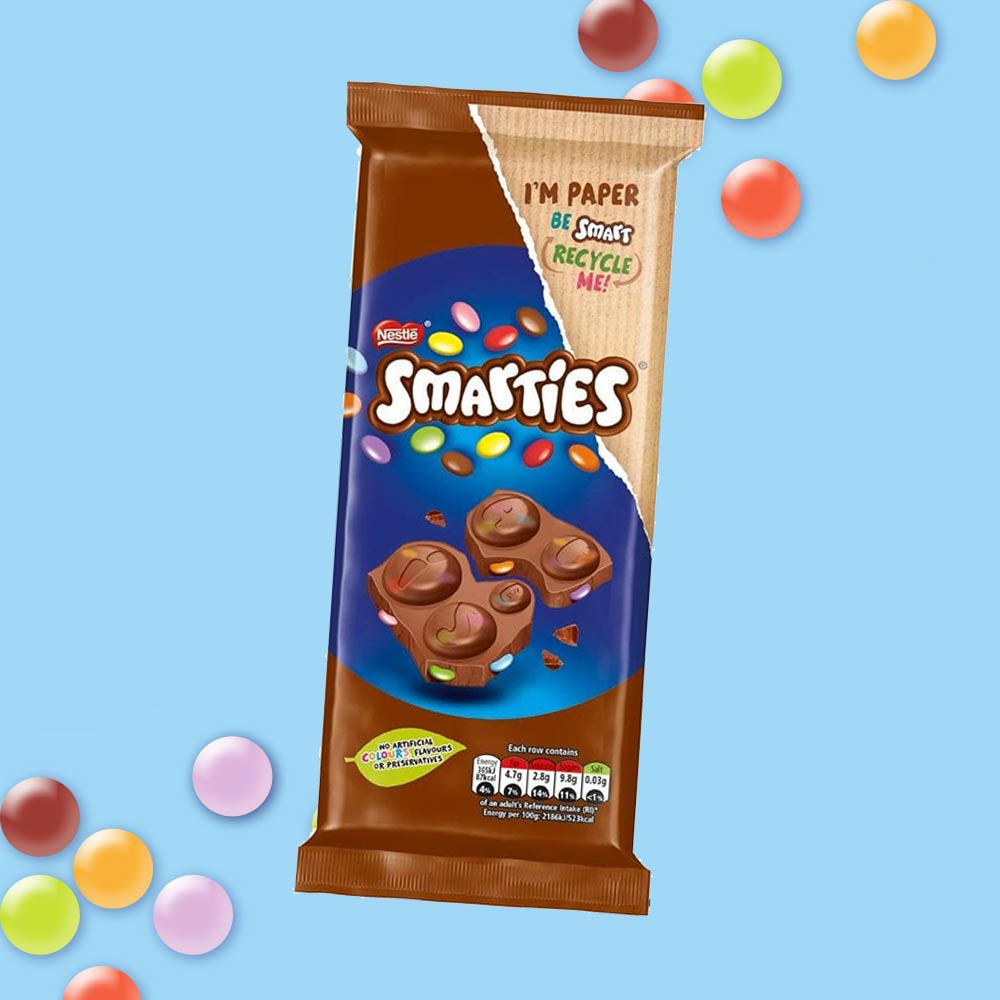 Nestle Smarties Chocolate Block 90g