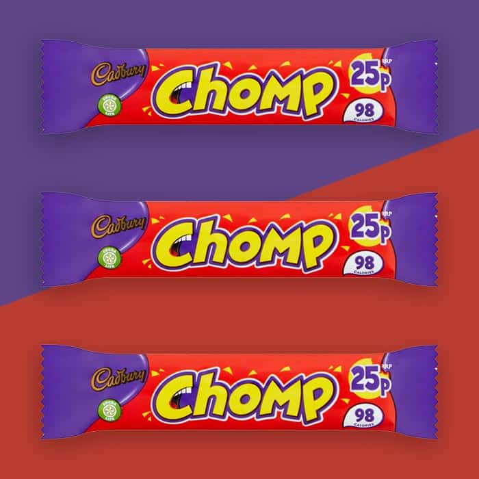 Box of 60 – Cadbury Chomp Single Bars