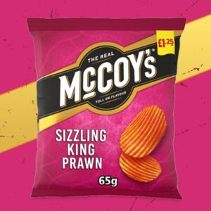 McCoy's Sizzling King Prawn 65g - (£1.25 Bag)