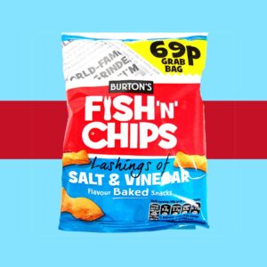 Burton's Fish & Chips Salt & Vinegar 40g - (Snack Bag)