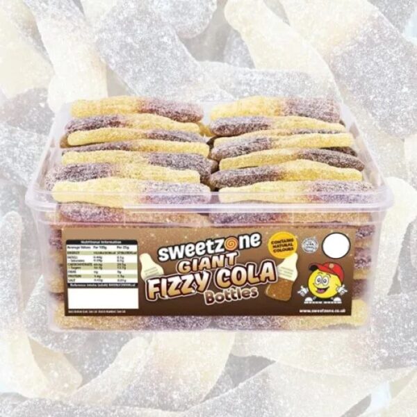 Sweetzone Fizzy Giant Cola Bottles Tub 805g