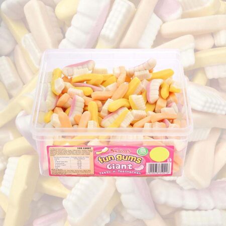 Swizzels Fun Gums Giant Teeth & Toothbrushes Tub