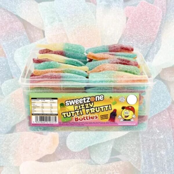 Sweetzone Fizzy Tutti Frutti Bottles Tub 805g