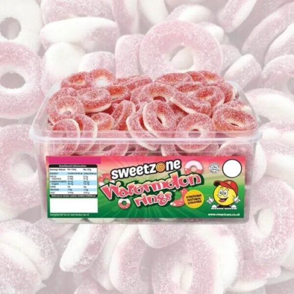 Sweetzone Watermelon Rings Tub 800g