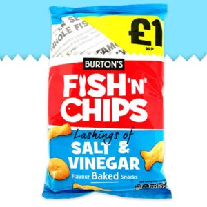 Burton's Fish & Chips Salt & Vinegar 125g - (£1 Bag)