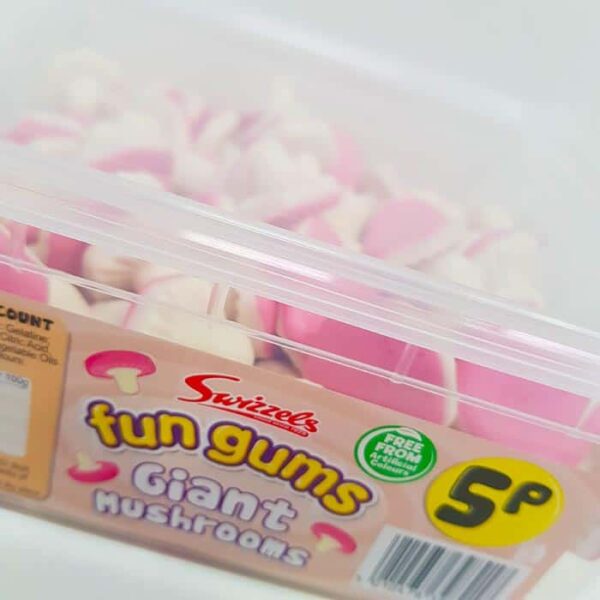 Swizzels Fun Gums Giant Mushrooms Tub