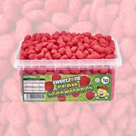 Sweetzone Foam Strawberries Tub 600g