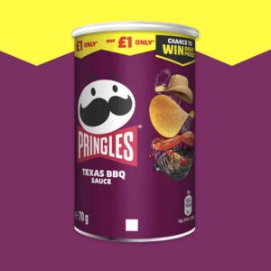 Pringles Texas BBQ Sauce Crisps Can 70g - (£1.25 Can)