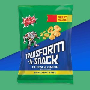 Golden Wonder Transform-A-Snack Cheese & Onion 56g - (£1 Bag)