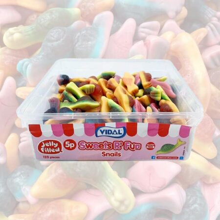 Vidal Jelly Filled Snails Tub
