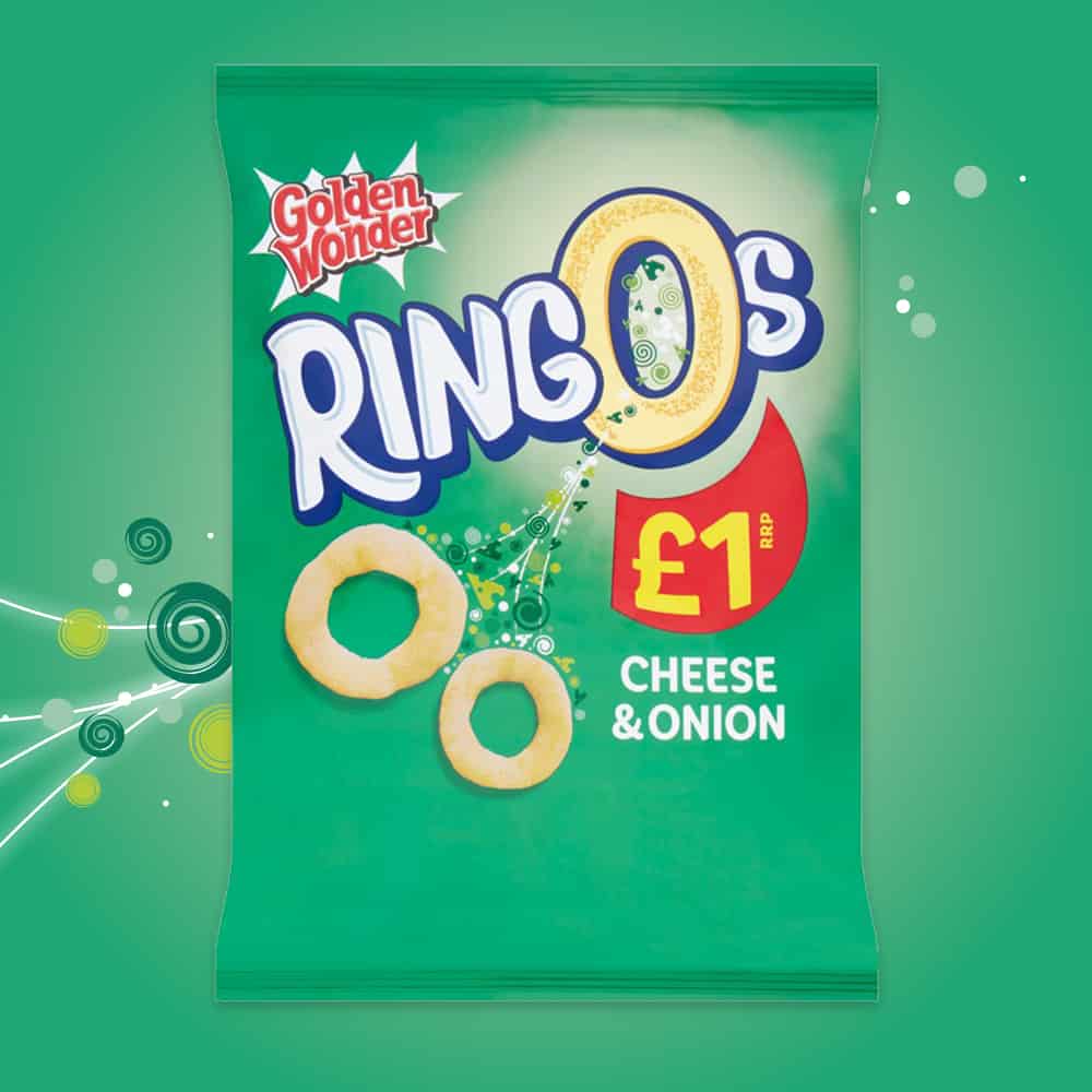 Golden Wonder Ringos Cheese & Onion 40g | Retro Sweets | Buy Sweets ...