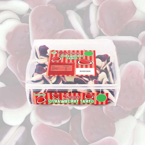 Swizzels Strawberry Tarts Sweet Tub