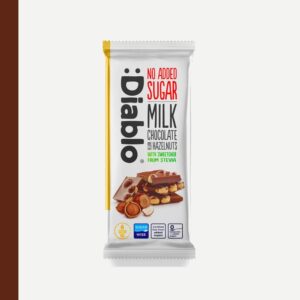 Diablo NAS Milk Chocolate With Hazelnuts Bar 75g
