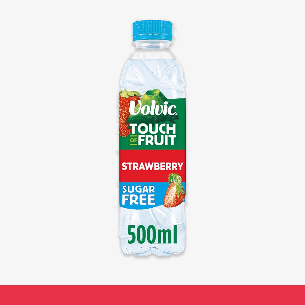 Volvic Touch of Fruit Sugar Free Strawberry Flavoured Water 500ml