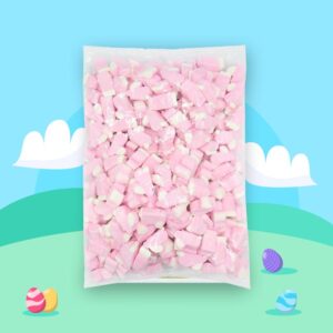 Pink & White Bunny Mallows Bag 1kg