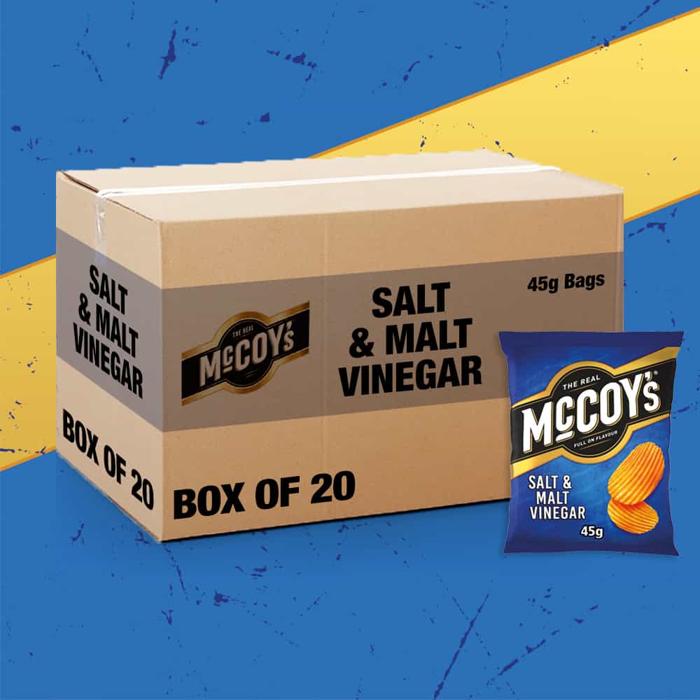 20x McCoy’s Salt & Malt Vinegar 65g