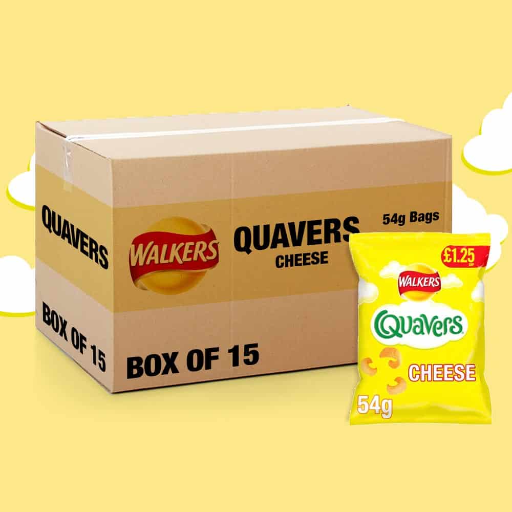 15x Walkers Quavers Cheese 54g