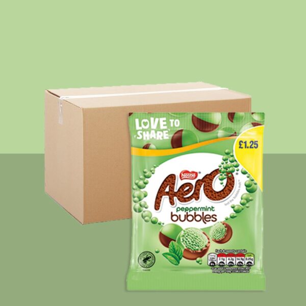 Aero Peppermint Bubbles 80g x12