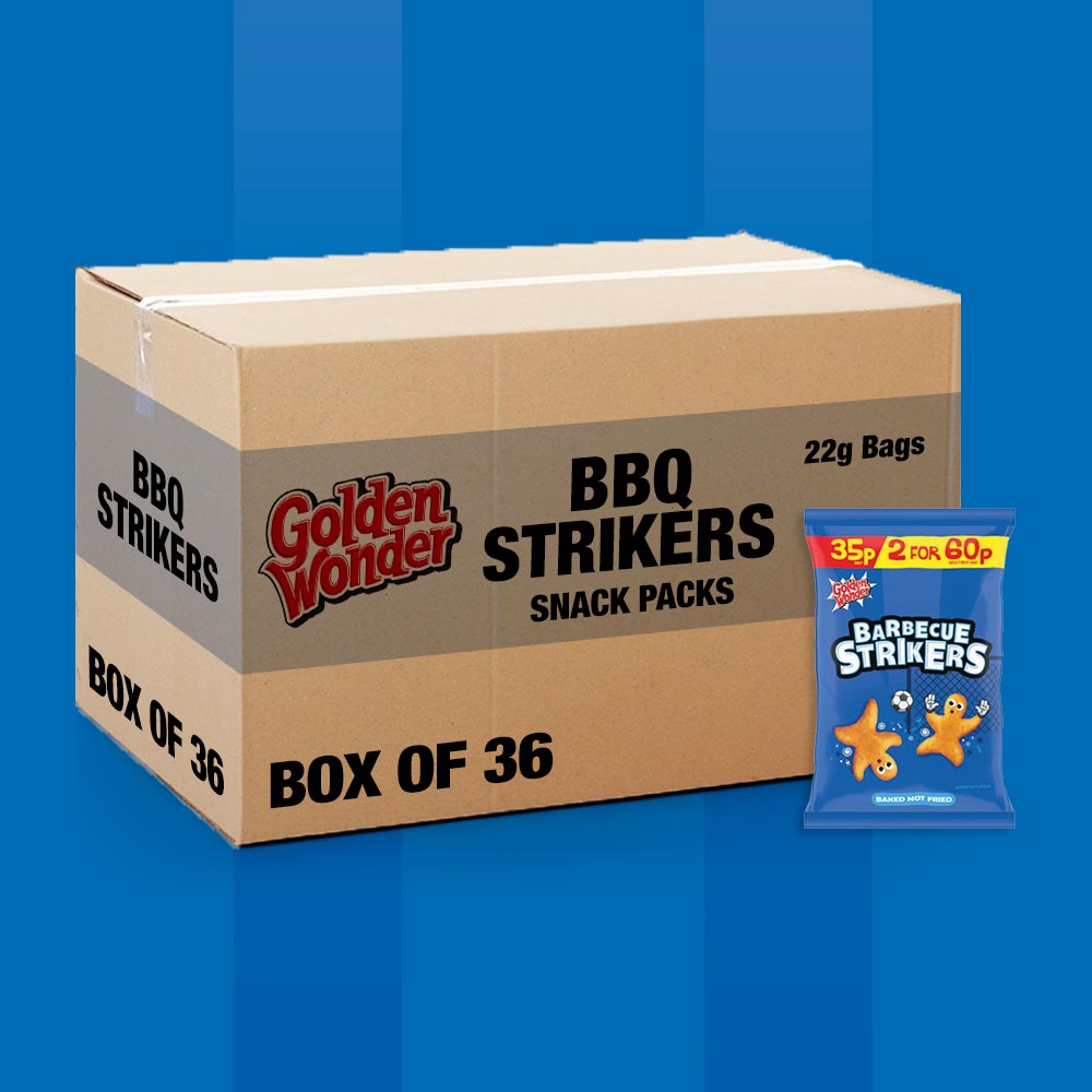 36x Golden Wonder BBQ Strikers 22g