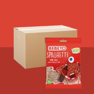 Box of 20 - Bebeto Sour Cola Spaghetti 70g