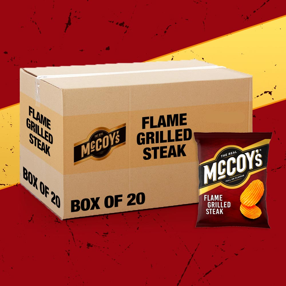 20x McCoy's Flame Grilled Steak 65g