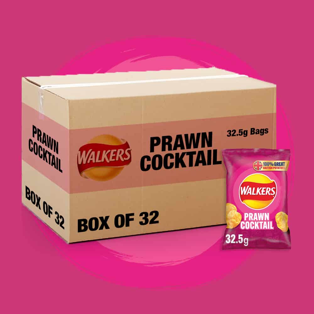 32x Walkers Prawn Cocktail 32.5g