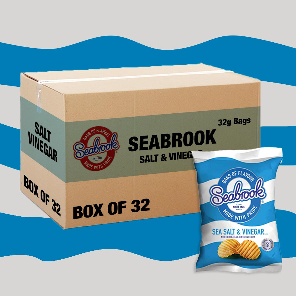 32x Seabrook Salt & Vinegar 32g