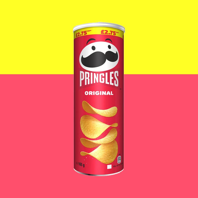 1x Pringles Original Crisps Can 165g