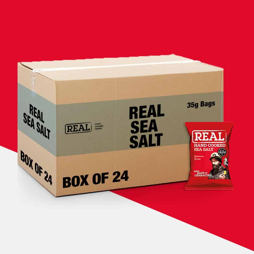 24x Real Crisps Sea Salt 35g