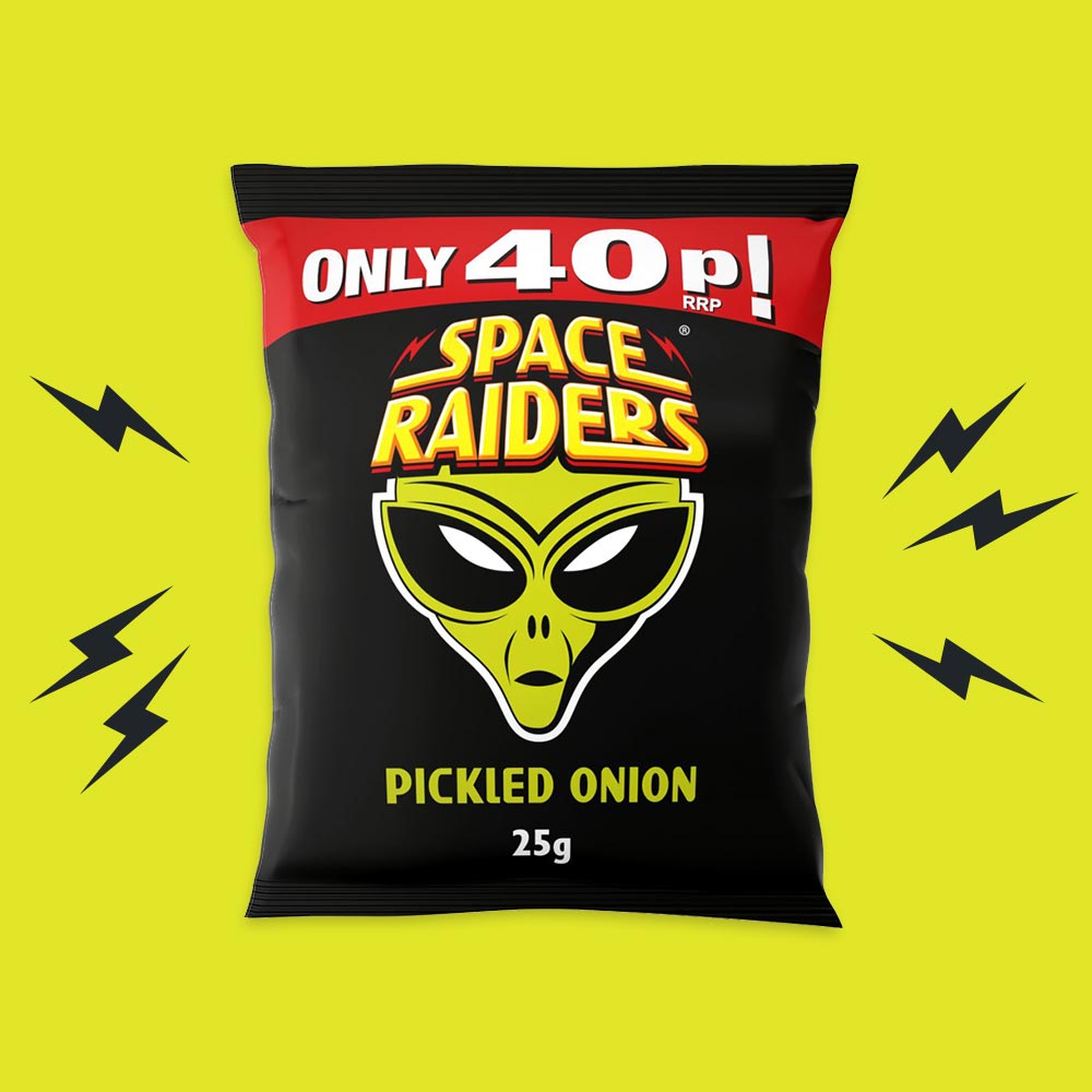36x Space Raiders Pickled Onion 25g