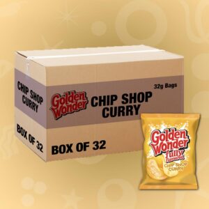 32x Golden Wonder Chip Shop Curry 32g