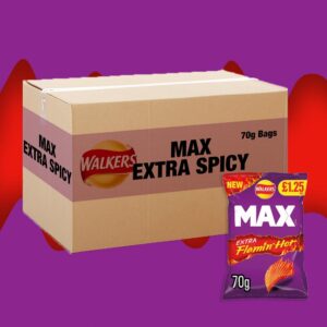 15x Walkers Max Extra Flamin' Hot 70g
