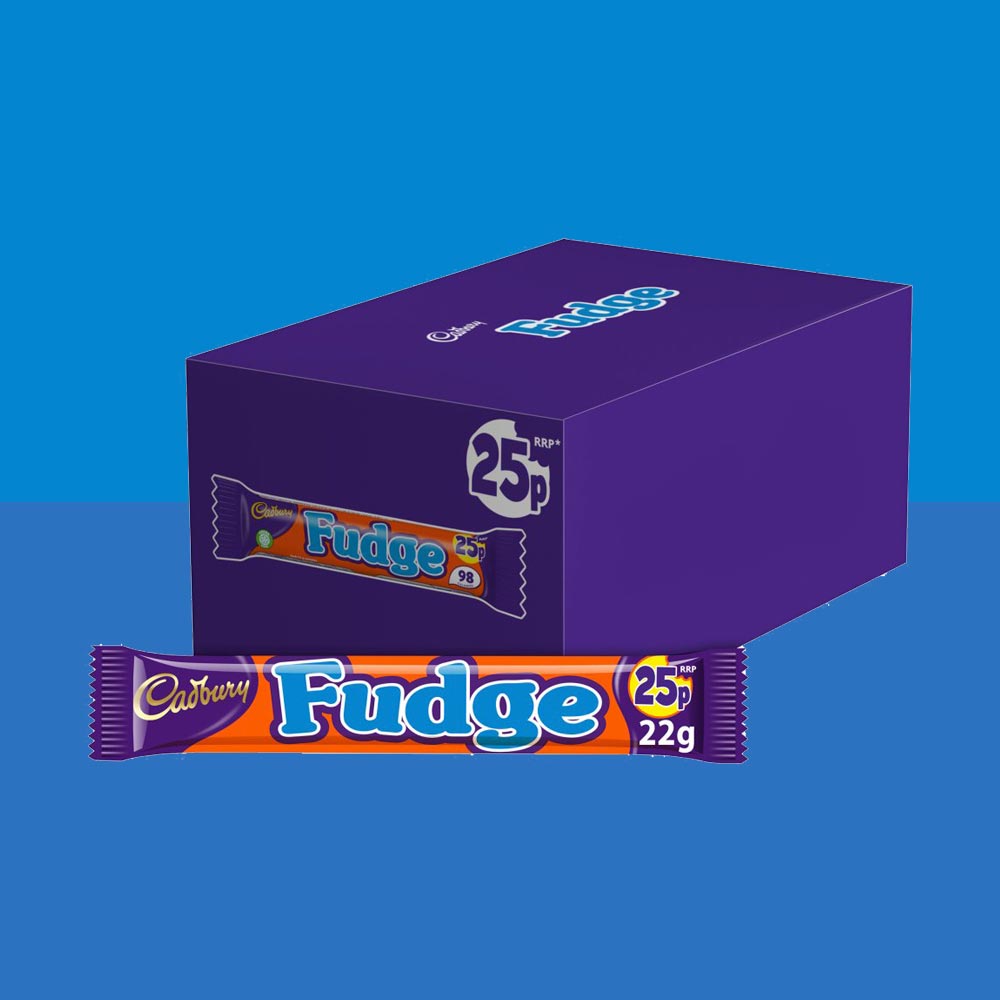 Box of 60 – Cadbury Fudge Single Bars