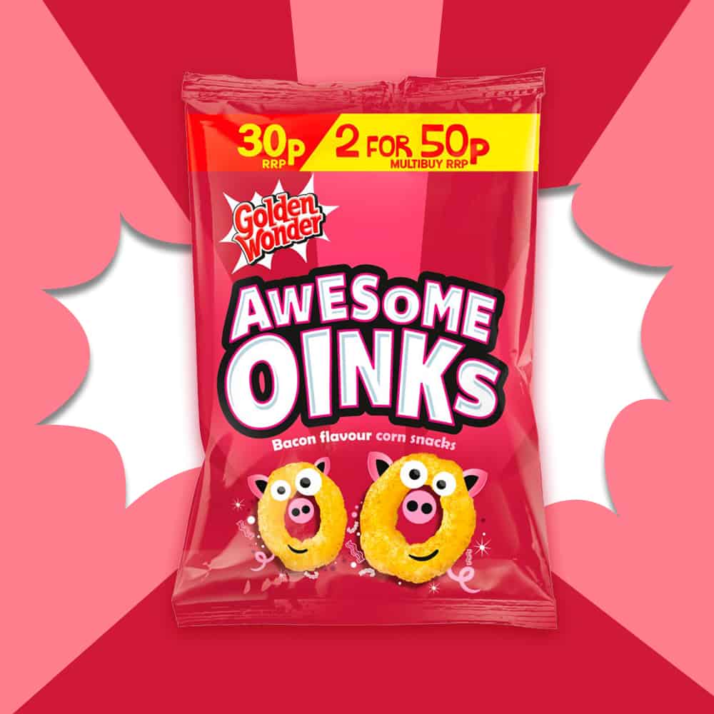 36x Golden Wonder Awesome Oinks 22g