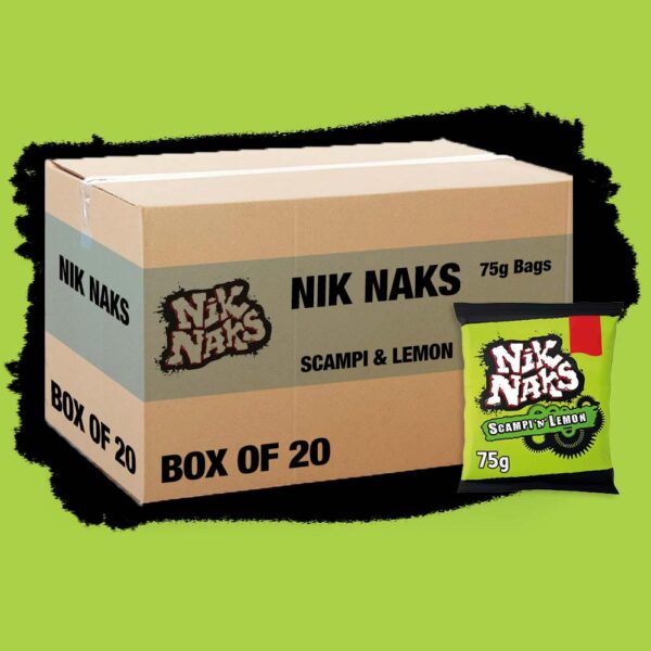 20x Nik Naks Scampi ‘n’ Lemon 75g