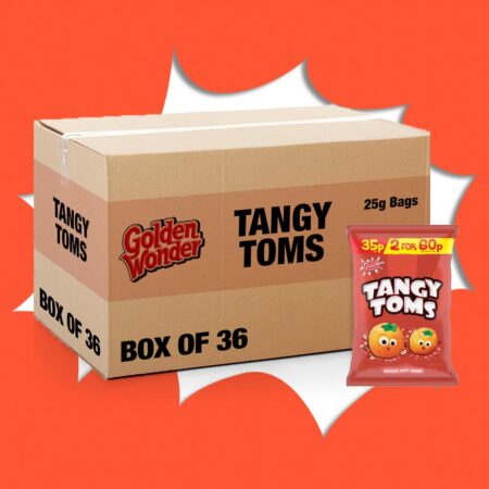 36x Golden Wonder Tangy Toms 25g