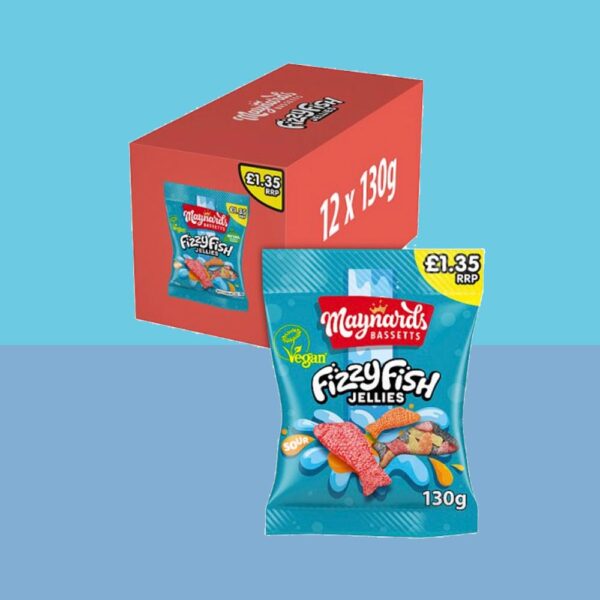 Maynards Fizzy Fish 130g x12