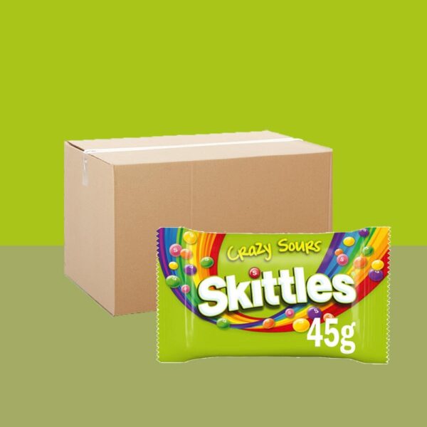 Box of 36 - Skittles Crazy Sours 45g
