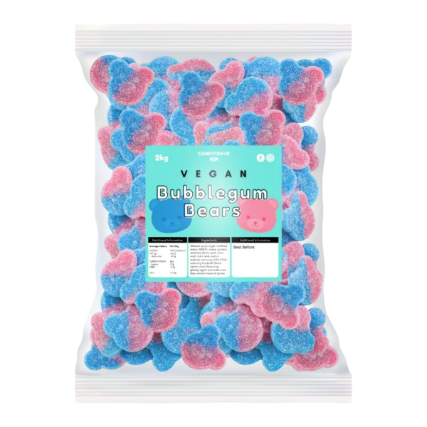 Candycrave Vegan Fizzy Bubblegum Bears 2kg