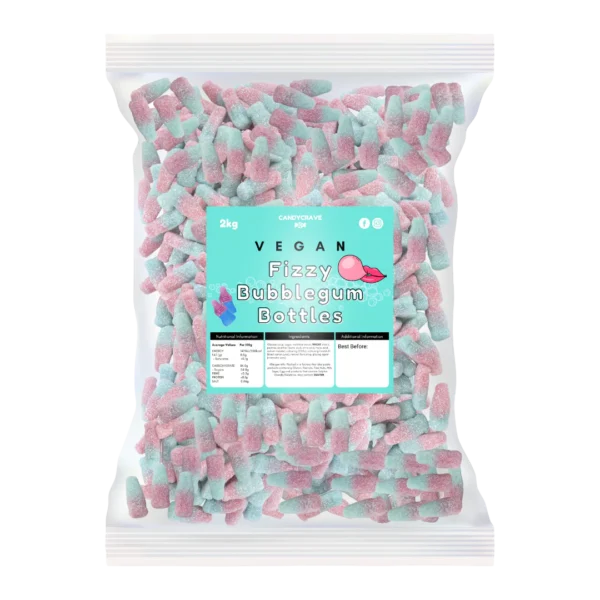 Candycrave Vegan Fizzy Bubblegum Bottles 2kg