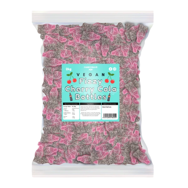 Candycrave Vegan Fizzy Cherry Cola Bottles 2kg
