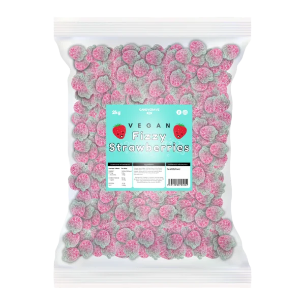 Candycrave Vegan Fizzy Strawberries 2kg