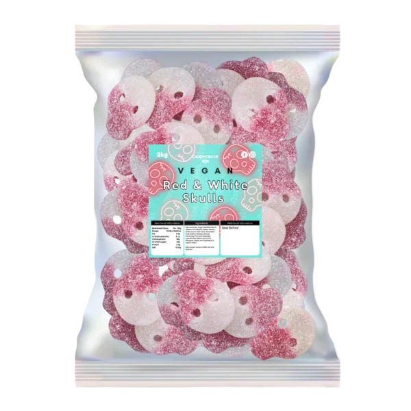 Candycrave Vegan Red and White Skulls 2kg