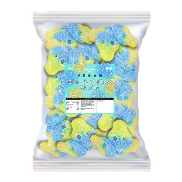 Candycrave Vegan Blue and Yellow Skulls 2kg
